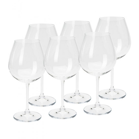 Jogo 6 Taças 650ml Gastro Degustação De Cristal Ecológico Bohemia